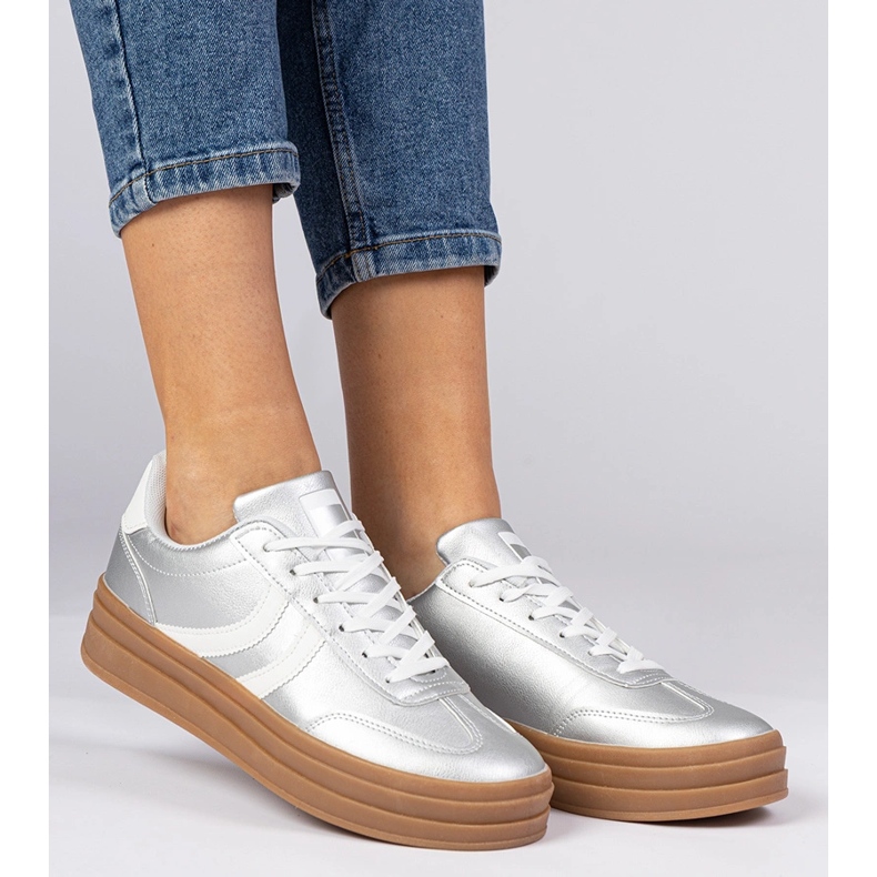 Zapatillas de zapatillas de deporte deportivo para mujeres en la plataforma 1 Zapatillas de zapatillas de deporte deportivo para mujeres en la plataforma 1