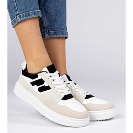 Zapatillas de deporte blancas y blancas para mujeres zapatillas blanco 2