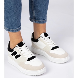 Zapatillas de deporte blancas y blancas para mujeres zapatillas blanco 3