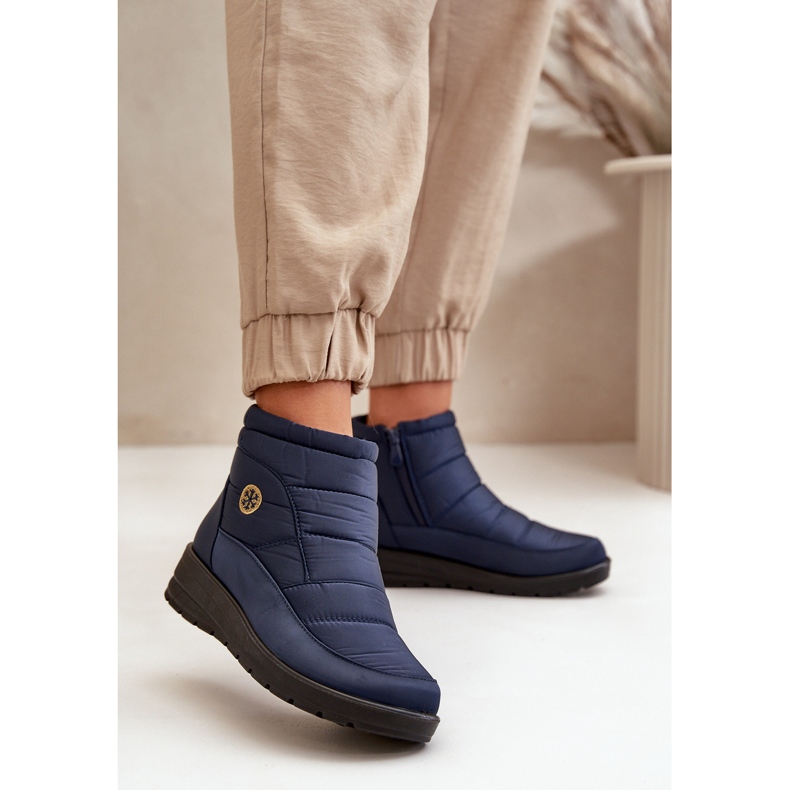 News Botas de nieve aislantes para mujer, azul marino 2