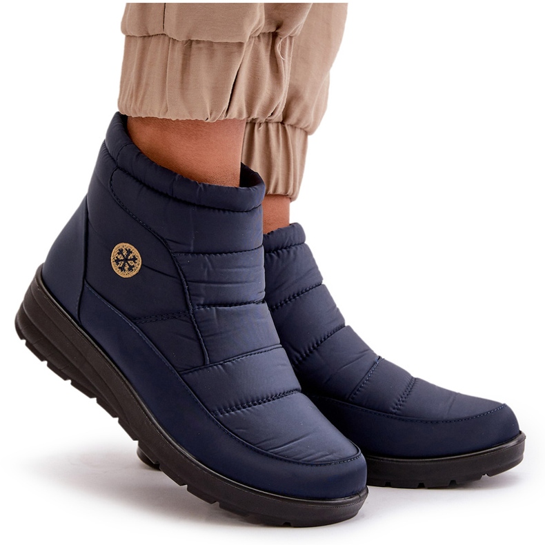 News Botas de nieve aislantes para mujer, azul marino 5