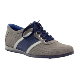 Deportivas grises Badura 3360 azul marino 1