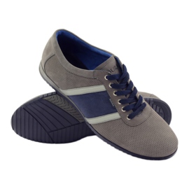 Deportivas grises Badura 3360 azul marino 3