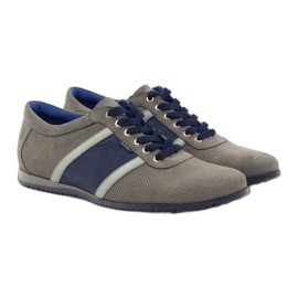 Deportivas grises Badura 3360 azul marino 4