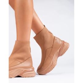 Seastar Botas sin cordones con calcetín marrón 2