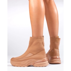 Seastar Botas sin cordones con calcetín marrón 3
