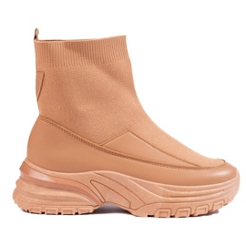 Seastar Botas sin cordones con calcetín marrón 4