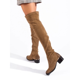 Botines de mujer Vinceza de ante marrón 3