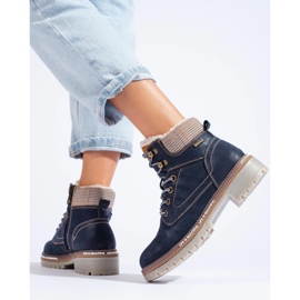 Botas de mujer azul marino. 3