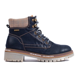 Botas de mujer azul marino. 4