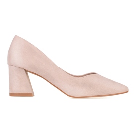 Zapatos de tacón alto para mujer. beige 3