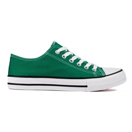 Zapatillas clásicas de mujer verdes. 4