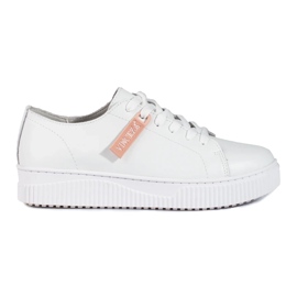 Vinceza Zapatillas blancas clásicas de Vincez blanco 4