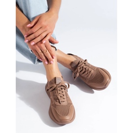 Deportivas de mujer marrón Big Star LL274416 Memory Foam beige 2 Deportivas de mujer marrón Big Star LL274416 Memory Foam beige 2