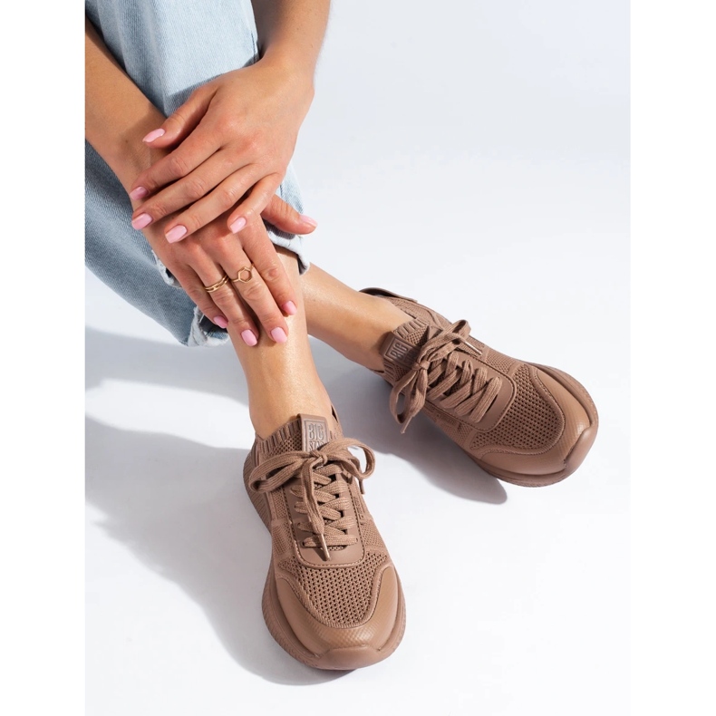 Deportivas de mujer marrón Big Star LL274416 Memory Foam beige 2 Deportivas de mujer marrón Big Star LL274416 Memory Foam beige 2