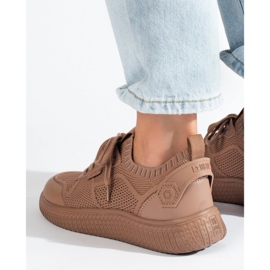 Deportivas de mujer marrón Big Star LL274416 Memory Foam beige 3