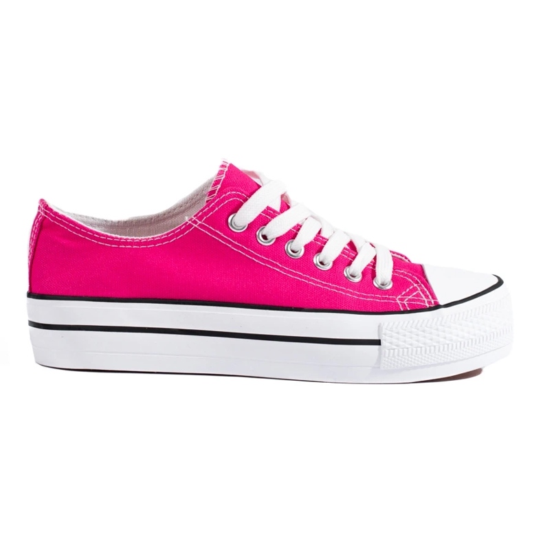 Deportivas bajas de mujer Shelovet rosas rosado 2