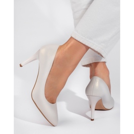 Zapatos de tacón de aguja blancos de Sergio Leone 2