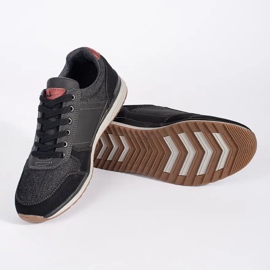 Vico Deportivas hombre negras con cordones. negro 2