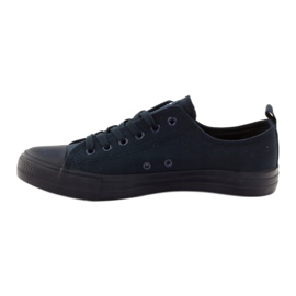 Zapatos de mujer atados azul marino American Club LH08 sneakers 2