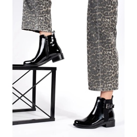 Botas Chelsea de mujer en charol negro 3