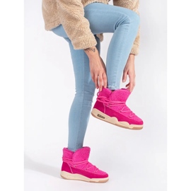 Seastar Botas de nieve de mujer rosa con suela gruesa. rosado 3