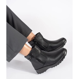 Botines de mujer cómodos y aislantes negros 1