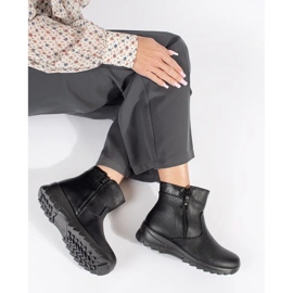 Botines de mujer cómodos y aislantes negros 3