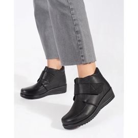 Botas cuña mujer aislantes negras negro 1