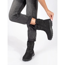 Botas de nieve de mujer con aislamiento negro. 3
