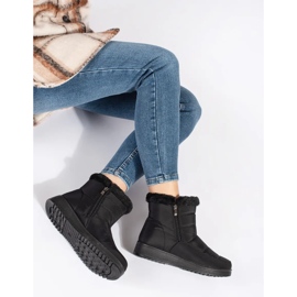 Botas de nieve ligeras de mujer en color negro 2
