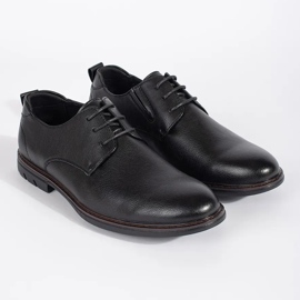 Zapatos negros con cordones para hombre. 1