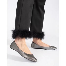 Bailarinas mujer gris brillo 4