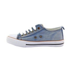 American Club zapatillas vaqueras americanas azul marrón 2