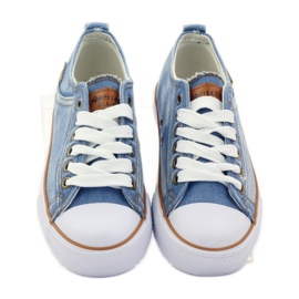 American Club zapatillas vaqueras americanas azul marrón 4