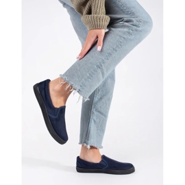 Zapatillas slip-on azul marino 2