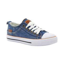 American Club DK jeans zapatillas americanas azul marrón 1