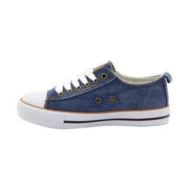American Club DK jeans zapatillas americanas azul marrón 2