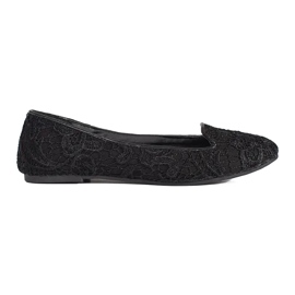 Goodin Bailarinas de mujer negras con encaje. negro 4