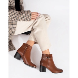 Botines de mujer de piel marrón de Sergio Leone 2