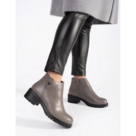 Botas de ecopiel grises 1