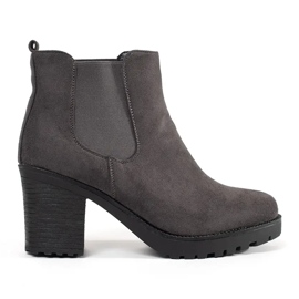 Seastar Botas de gamuza gris en el poste 4