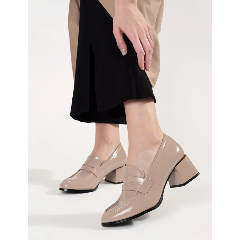 Goodin Zapatos beige con tacones altos 1