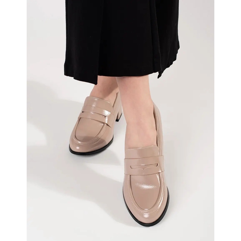 Goodin Zapatos beige con tacones altos 2