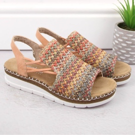 Sandalias cómodas Rieker W RKR669 multicolor 6