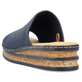 Cómodas chanclas Rieker W RKR670, azul marino 9