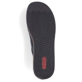 Cómodas chanclas Rieker W RKR670, azul marino 12