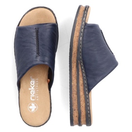 Cómodas chanclas Rieker W RKR670, azul marino 14