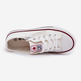 Zapatillas de zapatillas blancas bajas para niños blanco 1