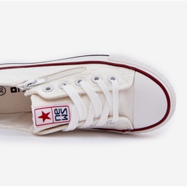 Zapatillas de zapatillas blancas bajas para niños blanco 2
